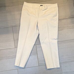 Ann Taylor Cream Ankle Pants